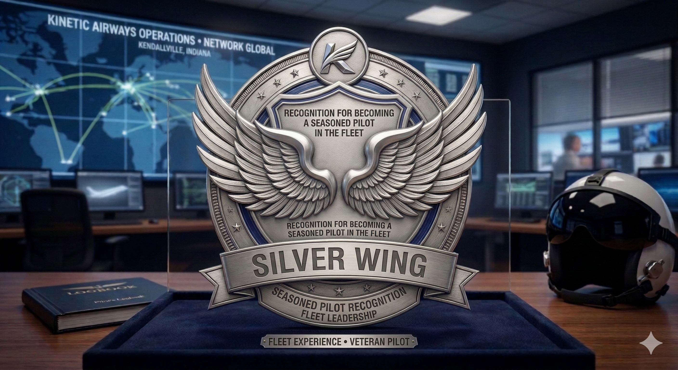 Recognition for becoming a seasoned pilot in the fleet.
